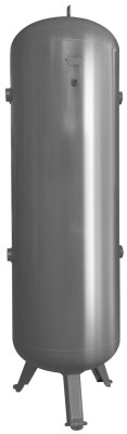 EnzAir Painted 200L Vertical Air Receiver 11 Bar Grey RAL7016 c/w Gauge & Safety Valve