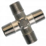 Tapered Male Equal Cross- 1/4"