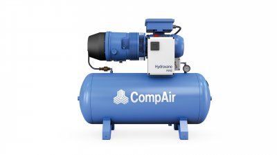 Hydrovane HV02 Rotary Vane Air Compressor Single Phase 100L Air Receiver 8.1 CFM 2.2kW With Automatic Drain Valve
