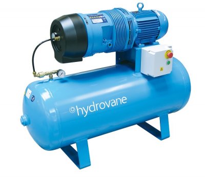 Hydrovane HV04 Rotary Vane Air Compressor Three Phase 200L Air Receiver 20.1 CFM 4kW