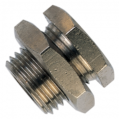 Bulkhead Connector-  Female x Male- 1/2