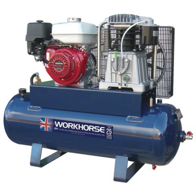 Fiac Workhorse Compressor 9.0 HP  150 Litre Honda Engine Static