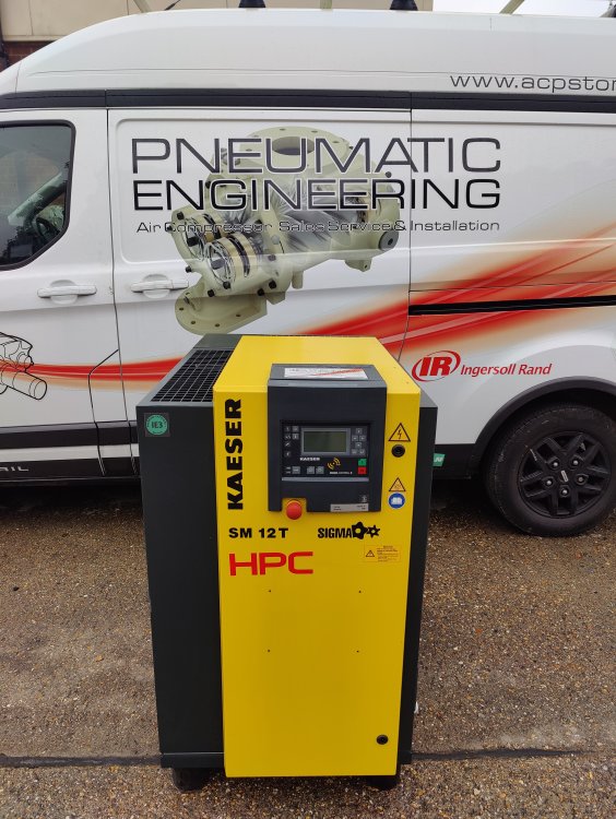 KAESER HPC SM12T ROTARY SCREW AIR COMPRESSOR WITH INBUILT DRYER 7.5KW 10HP 42CFM Pneumatic Engineering Ltd